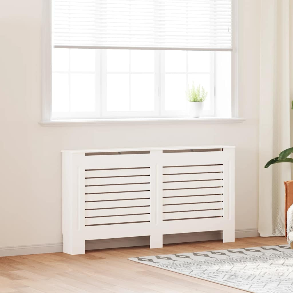 vidaXL Heizkörperabdeckung Weiß 152×19×81,5 cm MDF