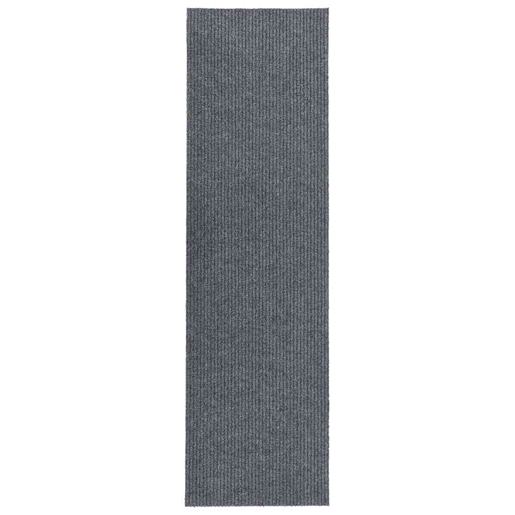 vidaXL Schmutzfangläufer Grau 100x400 cm