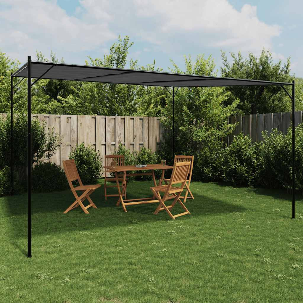 vidaXL Pavillon Anthrazit 4x4 m 180 g/m² Stoff und Stahl
