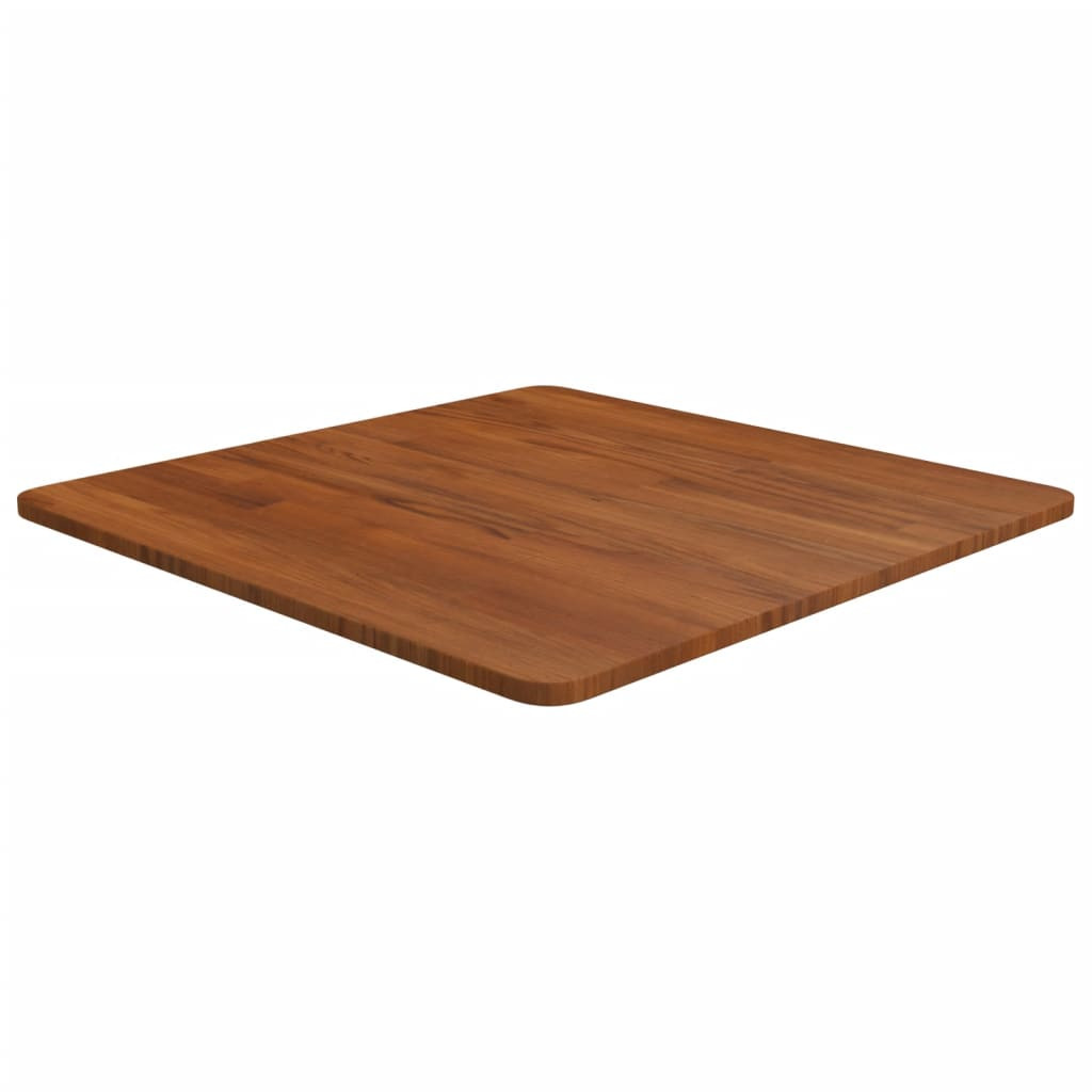 vidaXL Tischplatte Quadratisch Dunkelbraun 60x60x1,5cm Eiche Behandelt