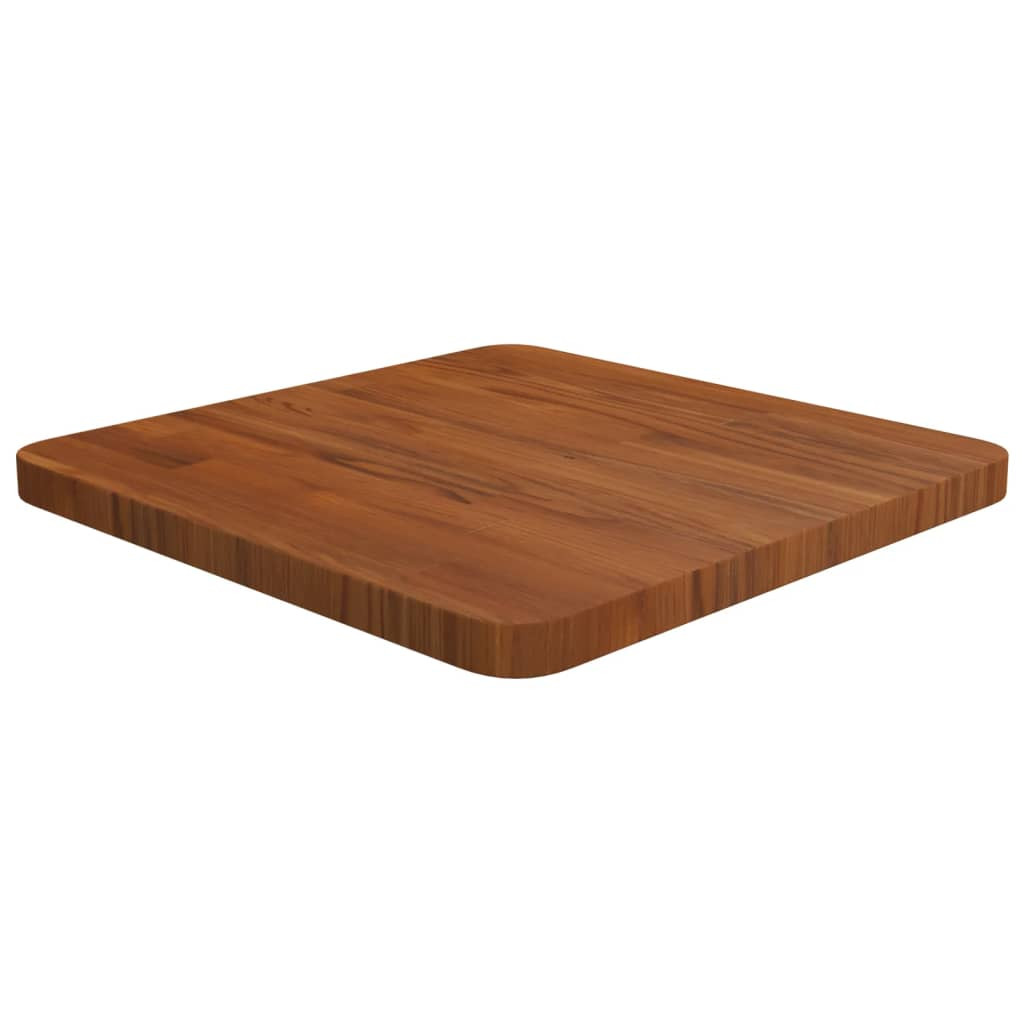 vidaXL Tischplatte Quadratisch Dunkelbraun 40x40x2,5cm Eiche Behandelt