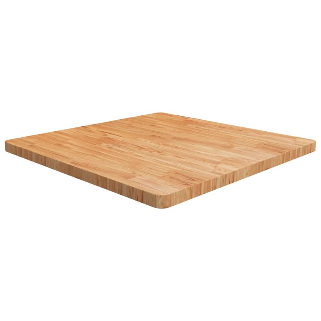 vidaXL Tischplatte Quadratisch Hellbraun 90x90x4cm Behandelte Eiche