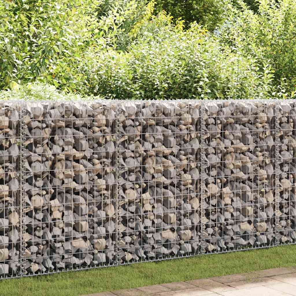 vidaXL Gabionenkorb Stahl 200×50×100 cm