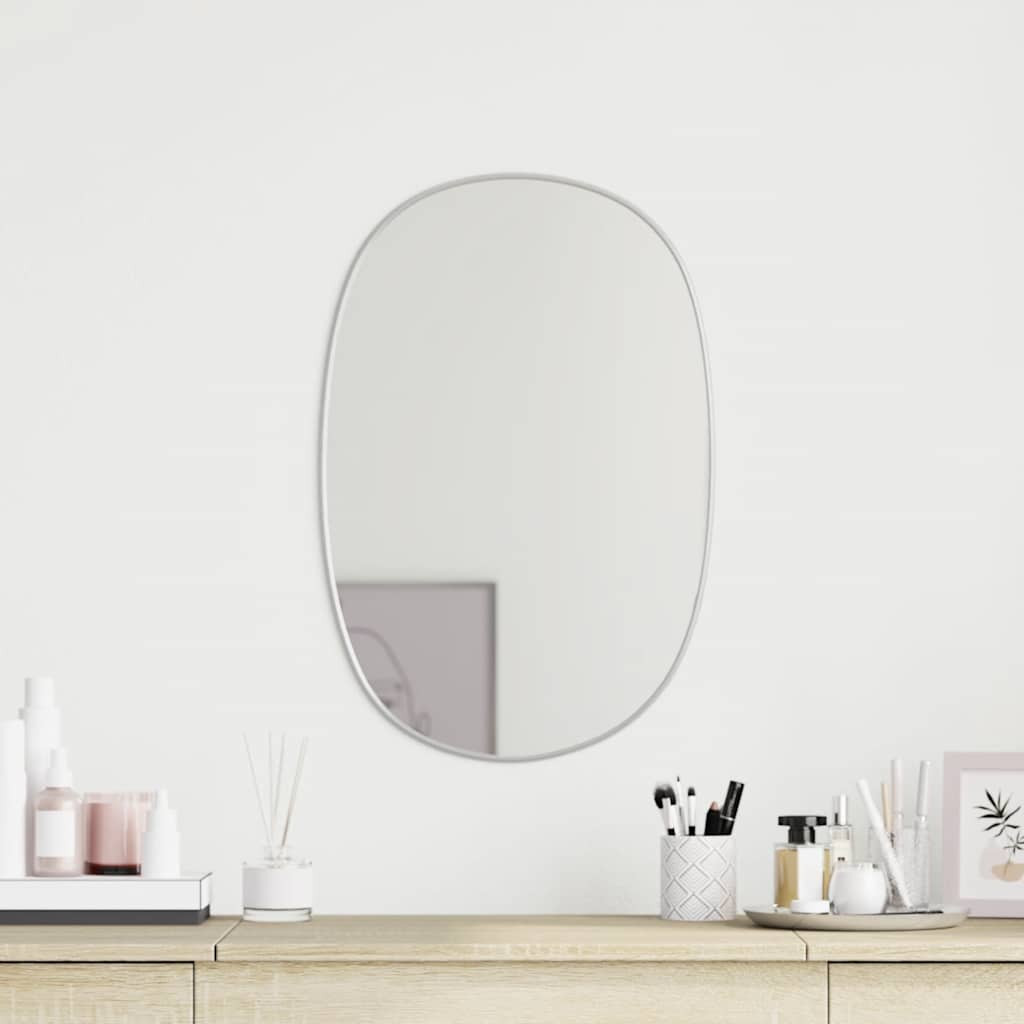 vidaXL Wandspiegel Silbern 50x35 cm