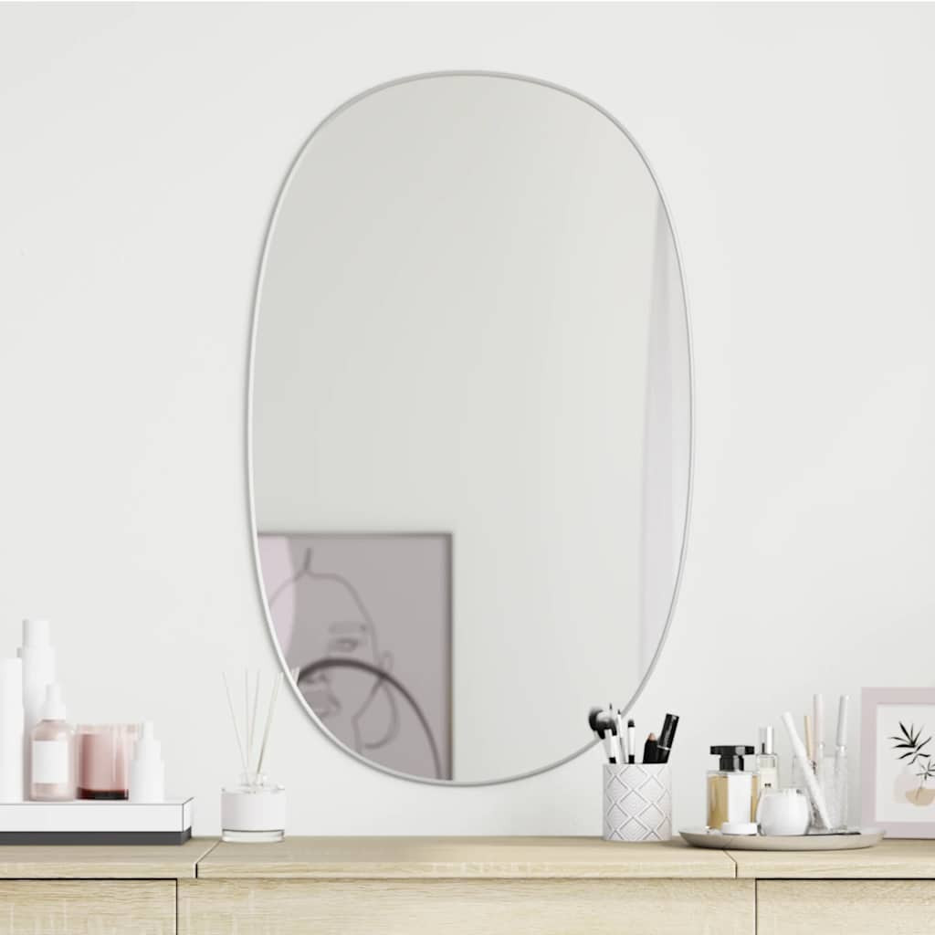 vidaXL Wandspiegel Silbern 70x45 cm