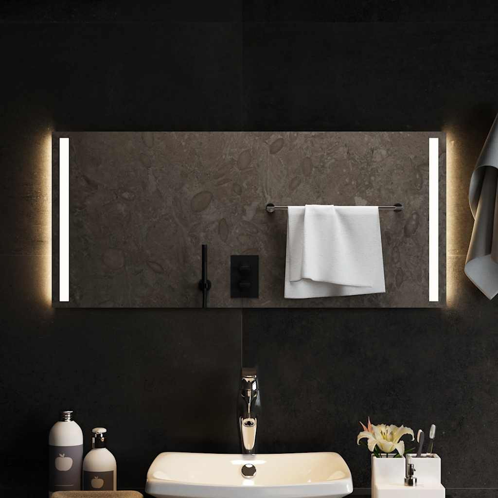 vidaXL LED-Badspiegel 90x40 cm