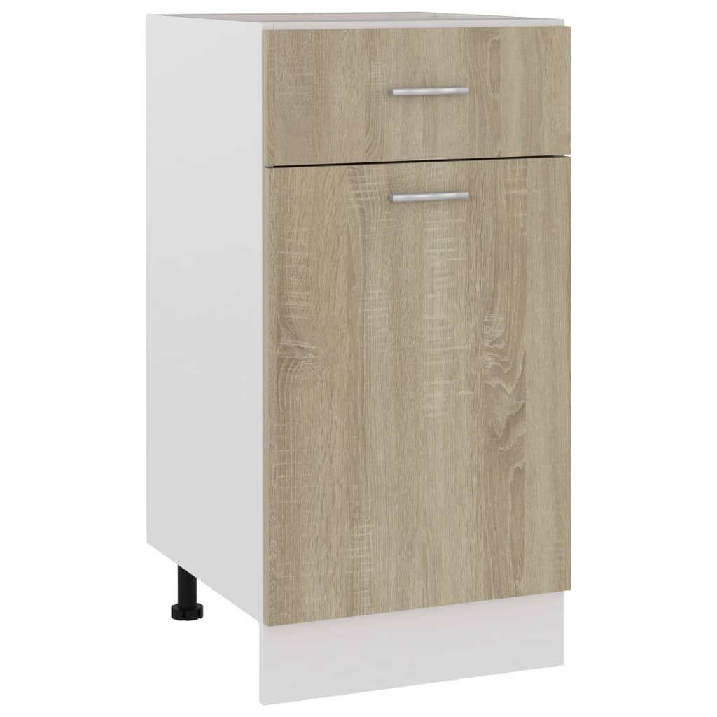 vidaXL Schubunterschrank Sonoma-Eiche 40x46x81,5 cm Holzwerkstoff