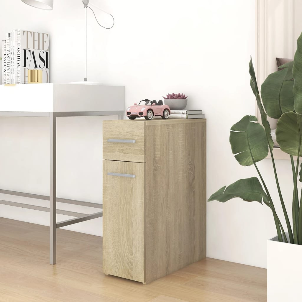 vidaXL Apothekerschrank Sonoma-Eiche 20x45,5x60 cm Holzwerkstoff