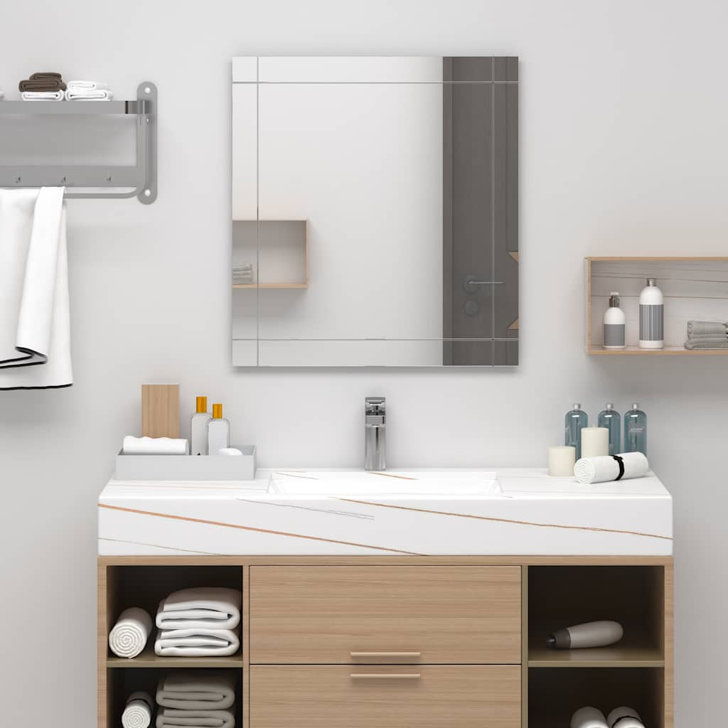 vidaXL Wandspiegel 100x60 cm Glas