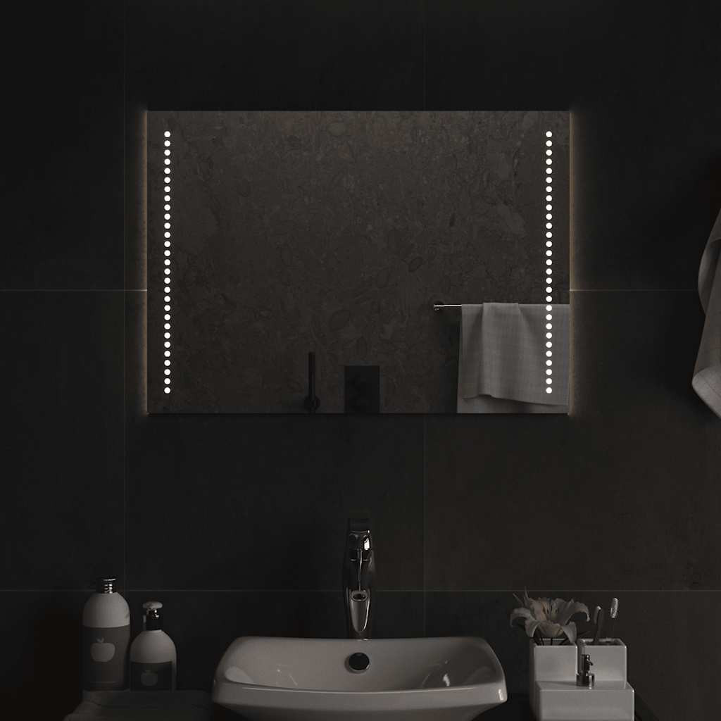 vidaXL LED-Badspiegel 70x50 cm