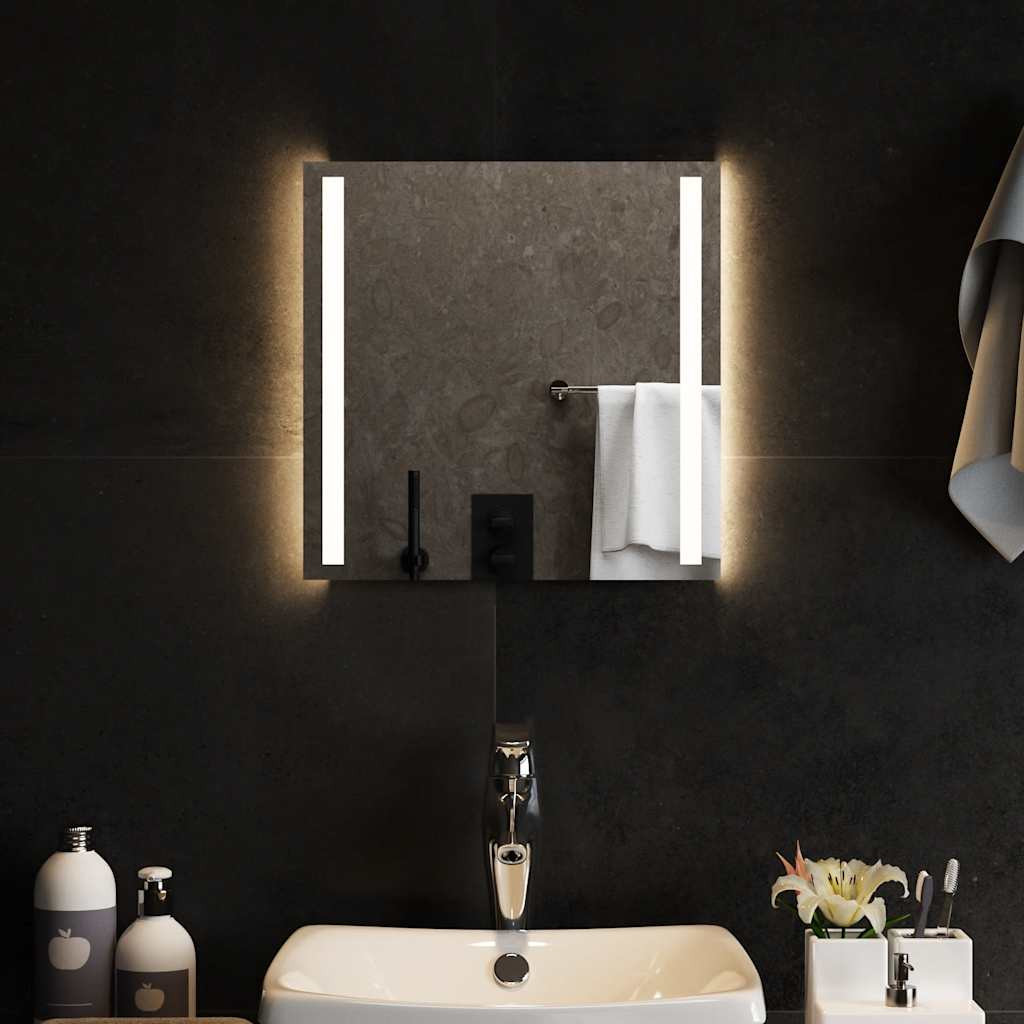 vidaXL LED-Badspiegel 40x40 cm