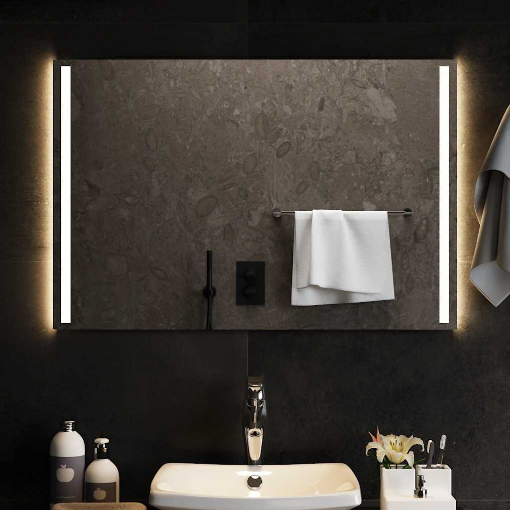 vidaXL LED-Badspiegel 90x60 cm