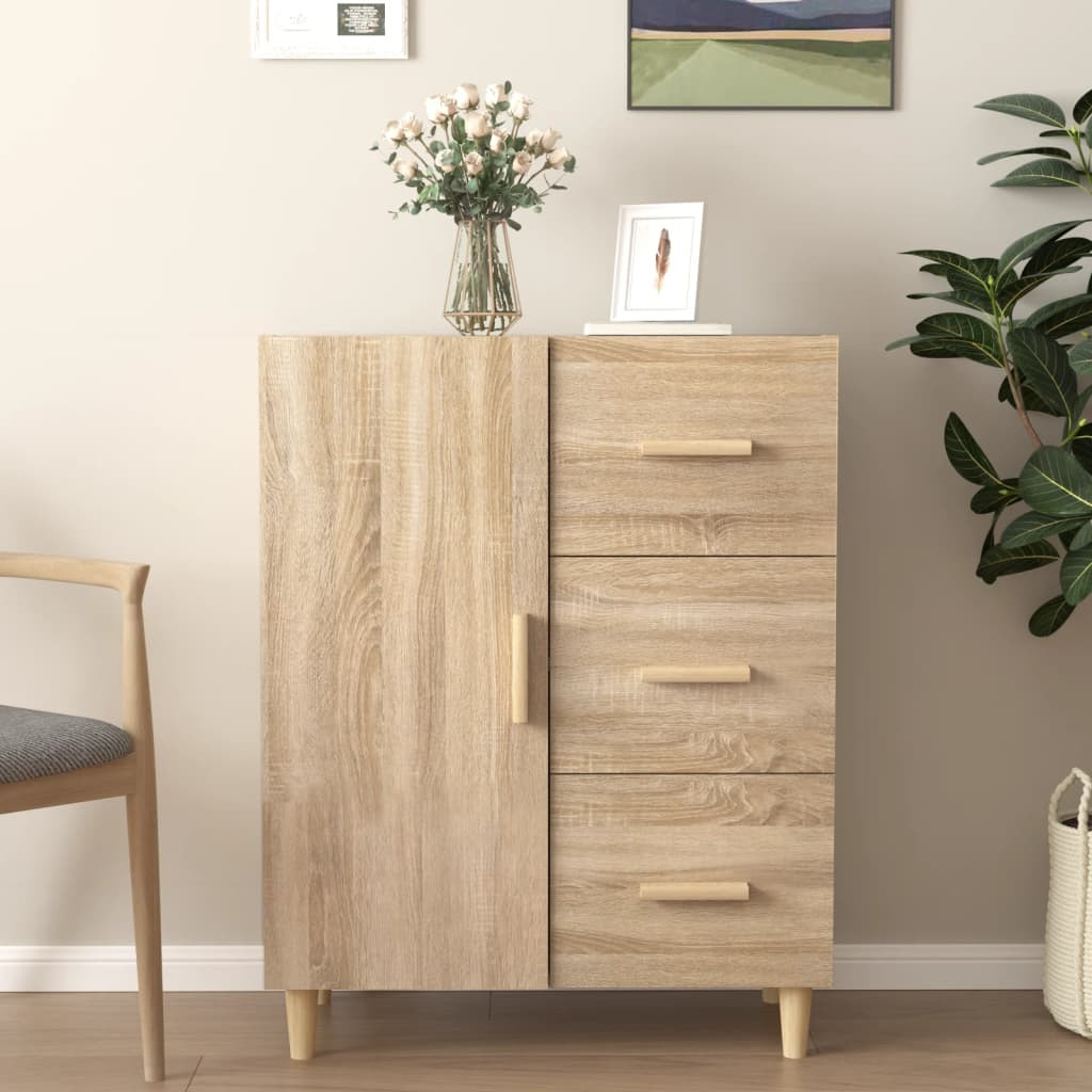 vidaXL Sideboard Sonoma-Eiche 69,5x34x90 cm Holzwerkstoff