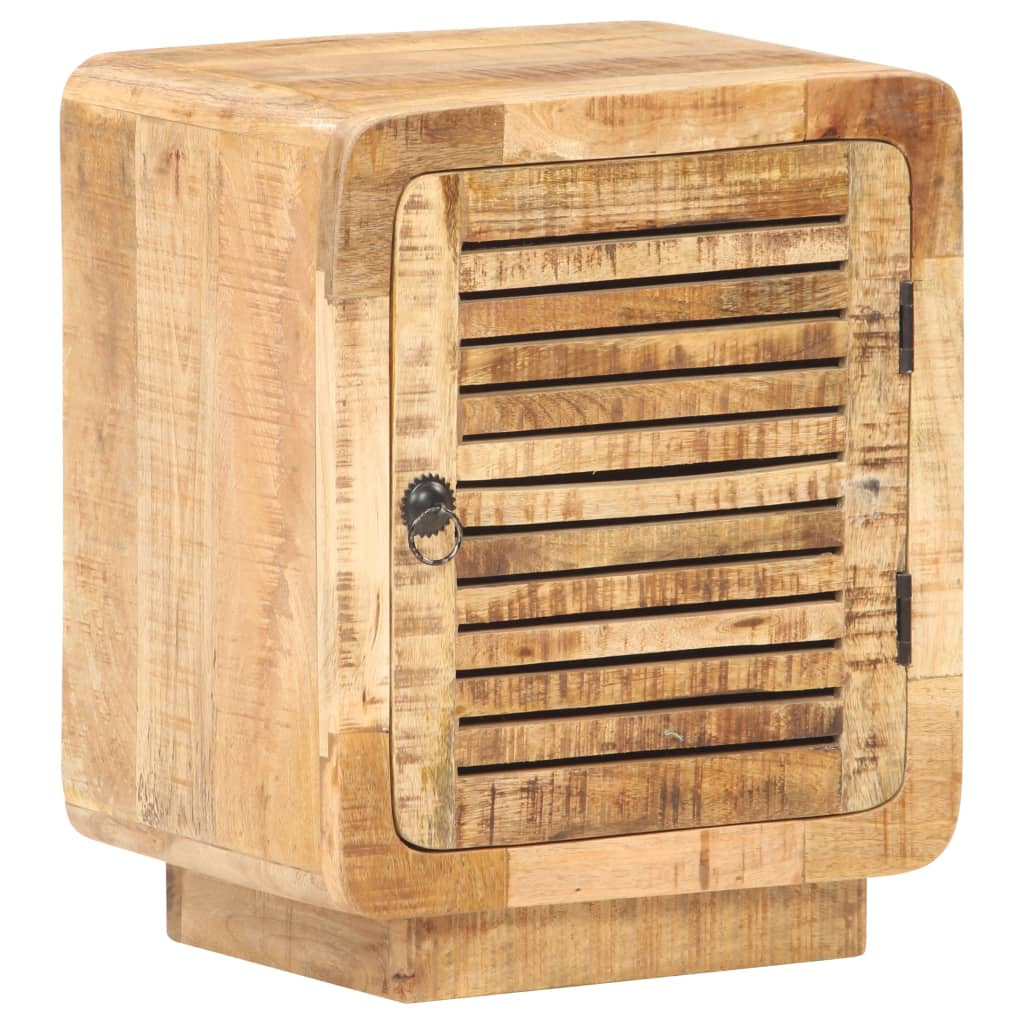 vidaXL Nachttisch 40x30x50 cm Raues Mangoholz