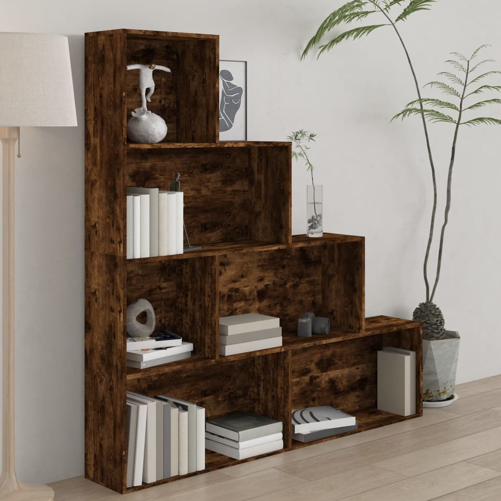vidaXL Bücherregal Räuchereiche 155x24x160 cm