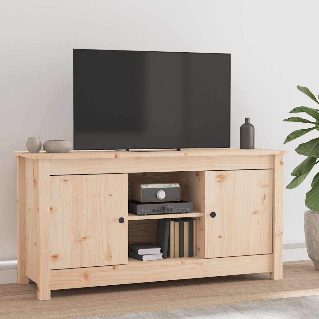 vidaXL TV-Schrank 103x36,5x52 cm Massivholz Kiefer