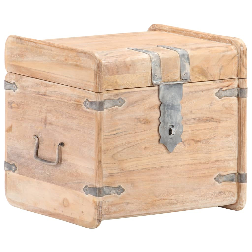 vidaXL Truhe 40x40x40 cm Akazie Massivholz