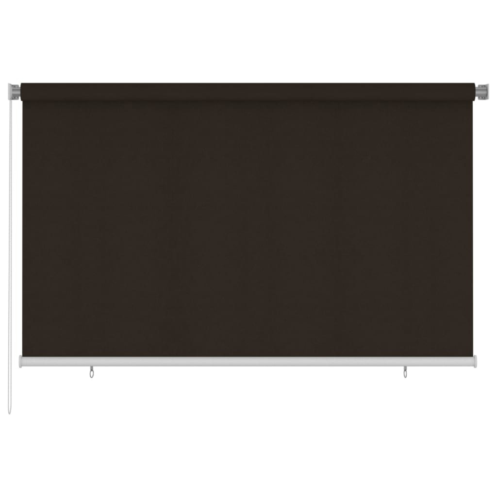 vidaXL Außenrollo 245 (B) x 140 (H) cm Braun HDPE