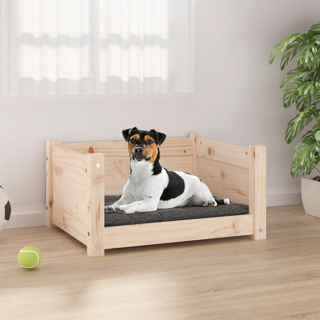 vidaXL Hundebett 55,5 x 45,5 x 28 cm Massivholz Kiefer