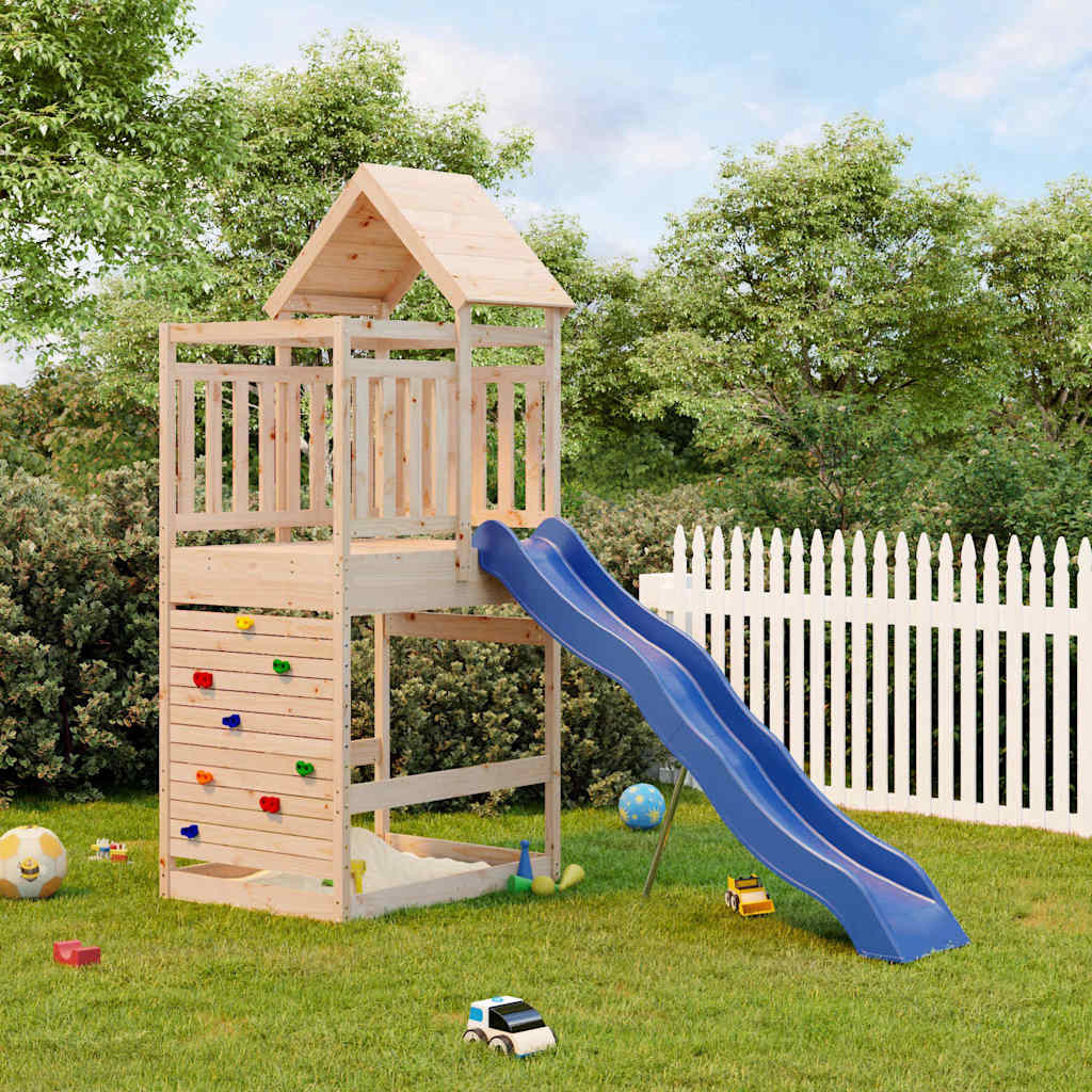 vidaXL Spielturm Massivholz Kiefer