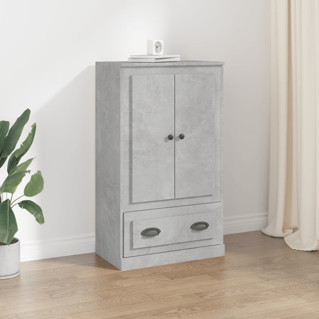 vidaXL Highboard Betongrau 60x35,5x103,5 cm Holzwerkstoff