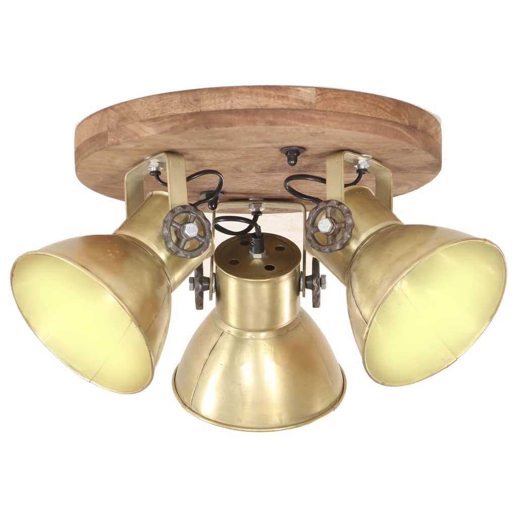 vidaXL Deckenlampe Industriestil 25 W Messing 42x27 cm E27