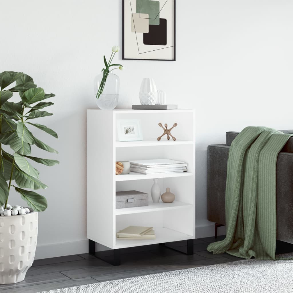 vidaXL Highboard Weiß 57x35x90 cm Holzwerkstoff