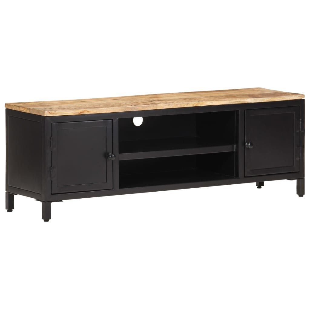 vidaXL TV-Schrank 120x30x40 cm Raues Mango-Massivholz