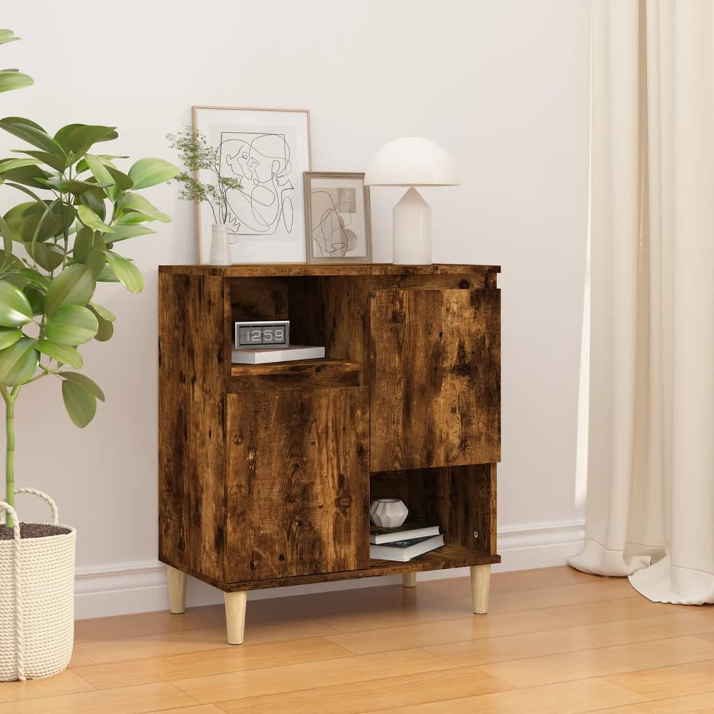 vidaXL Sideboard Räuchereiche 60x35x70 cm Holzwerkstoff