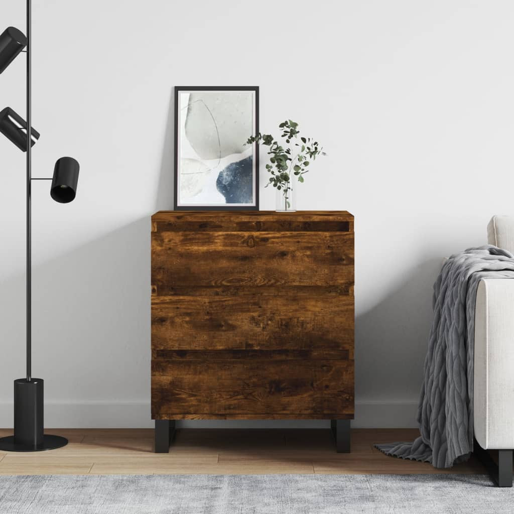 vidaXL Sideboard Räuchereiche 60x35x70 cm Holzwerkstoff