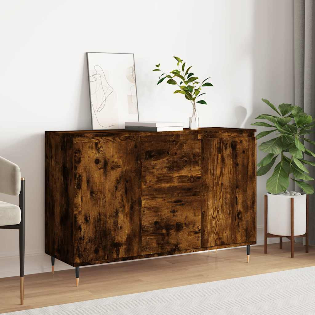 vidaXL Sideboard Räuchereiche 101,5x35x70 cm Holzwerkstoff
