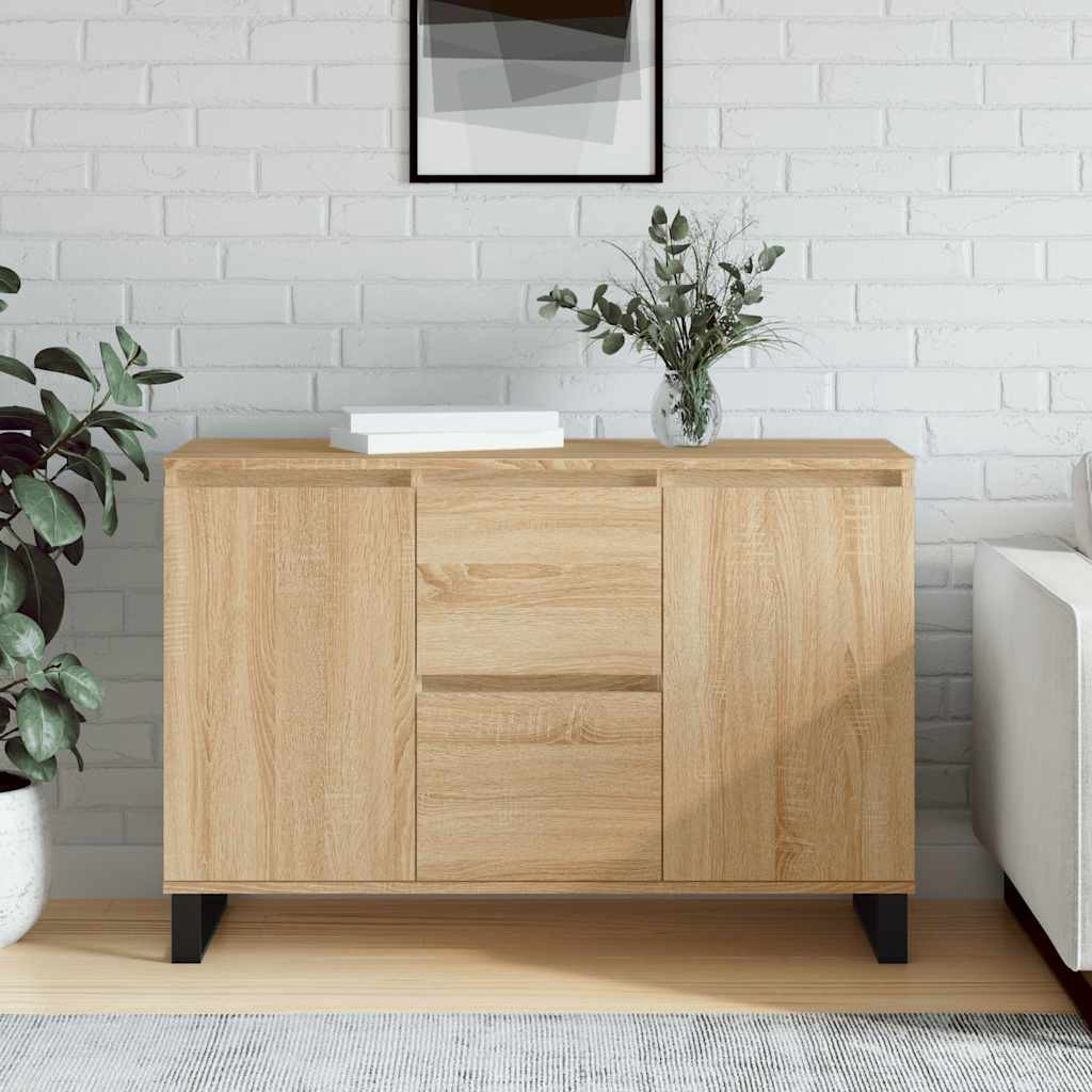 vidaXL Sideboard Sonoma-Eiche 101,5x35x70 cm Holzwerkstoff