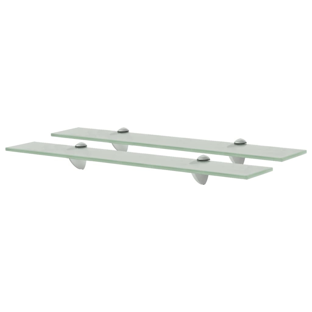 vidaXL Schweberegale 2 Stk. Glas 60x20 cm 8 mm
