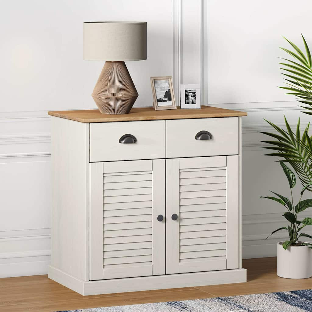 vidaXL Sideboard mit Schubladen VIGO 78x40x75 cm Massivholz Kiefer