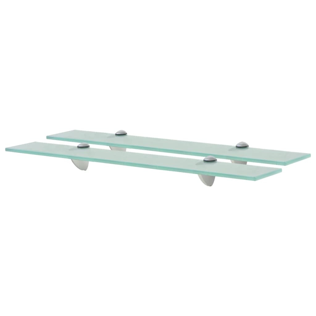 vidaXL Schweberegale 2 Stk. Glas 60x20 cm 8 mm