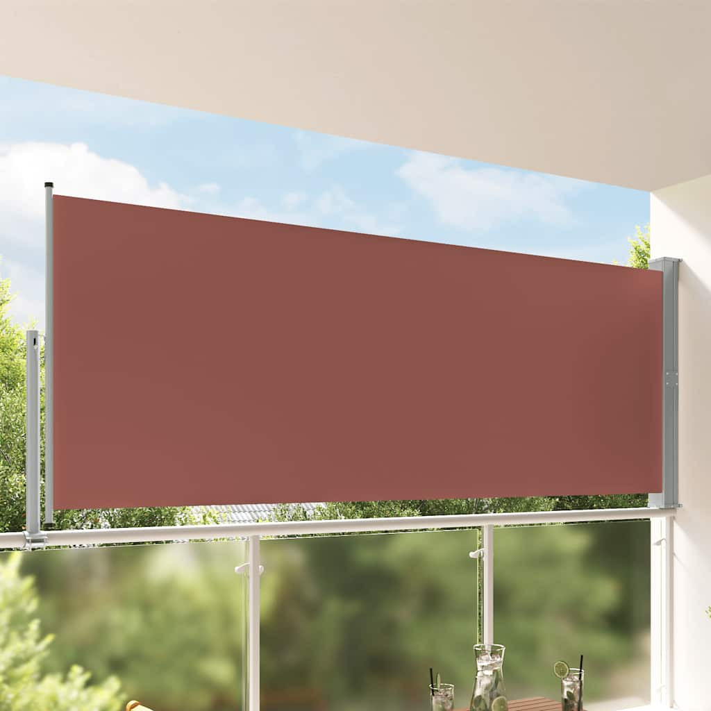 vidaXL Ausziehbare Seitenmarkise 140 x 300 cm Braun