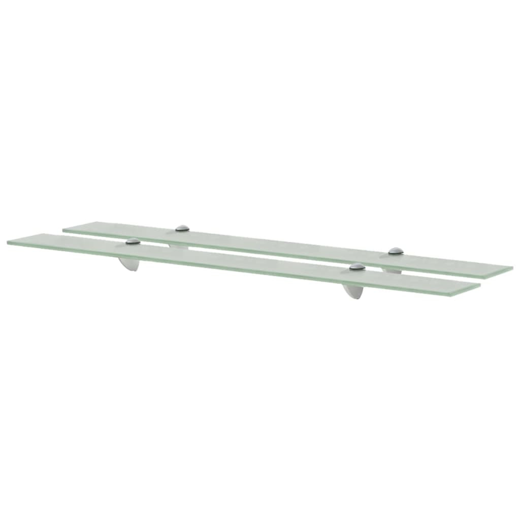 vidaXL Schweberegale 2 Stk. Glas 90x10 cm 8 mm