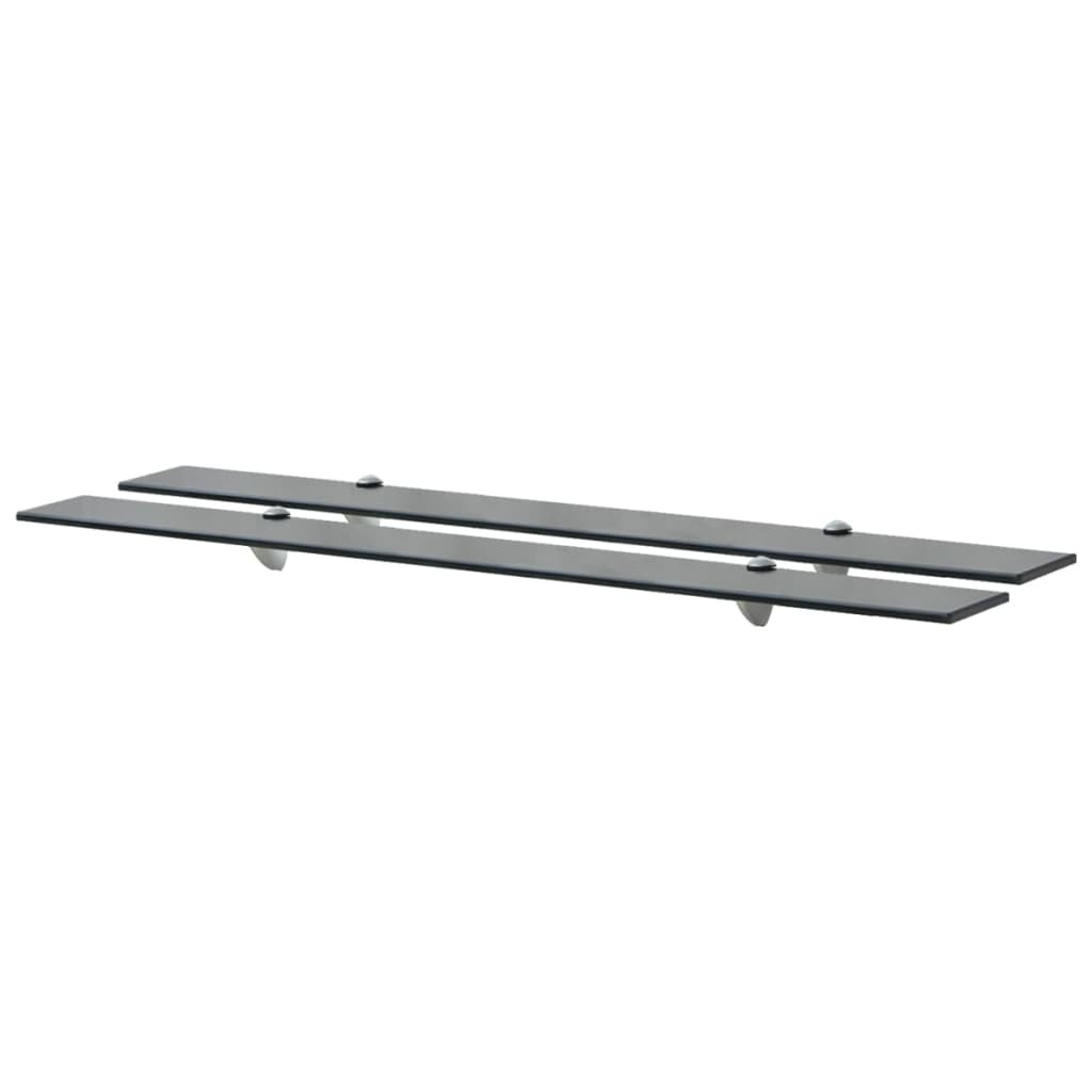vidaXL Schweberegale 2 Stk. Glas 100x10 cm 8 mm