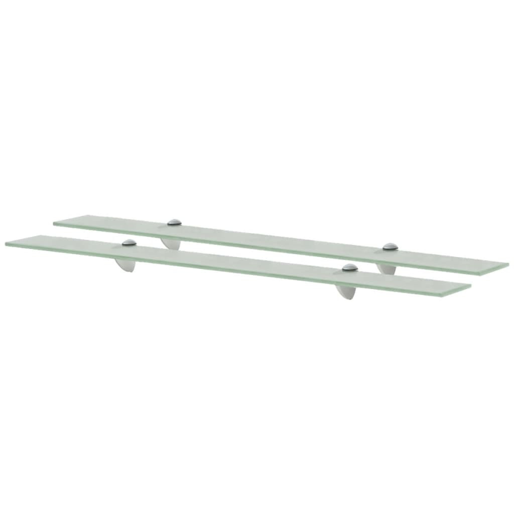 vidaXL Schweberegale 2 Stk. Glas 90x20 cm 8 mm