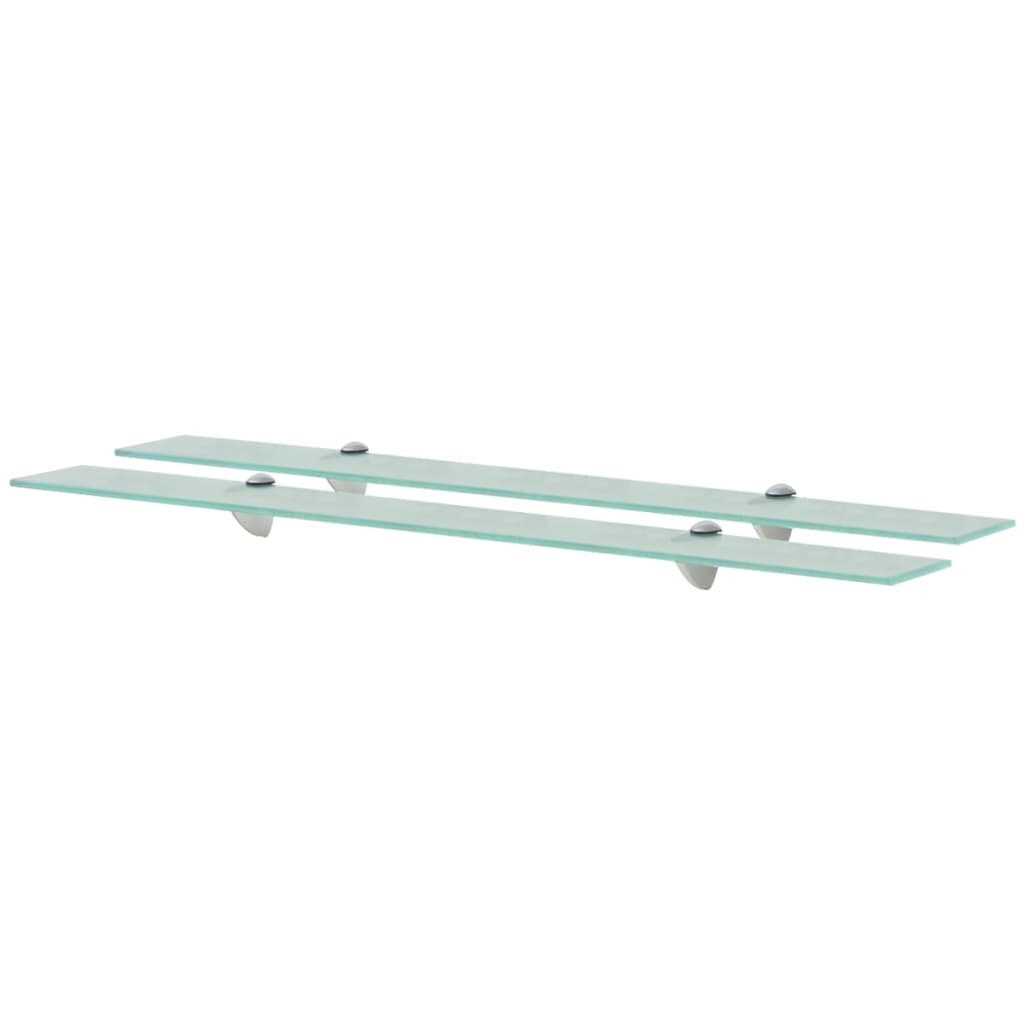 vidaXL Schweberegale 2 Stk. Glas 90x10 cm 8 mm