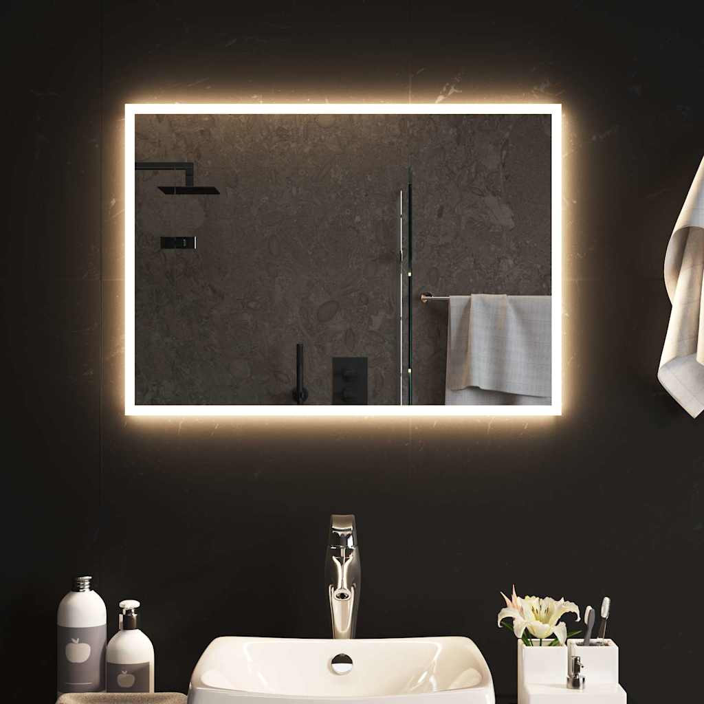 vidaXL LED-Badspiegel 70x50 cm