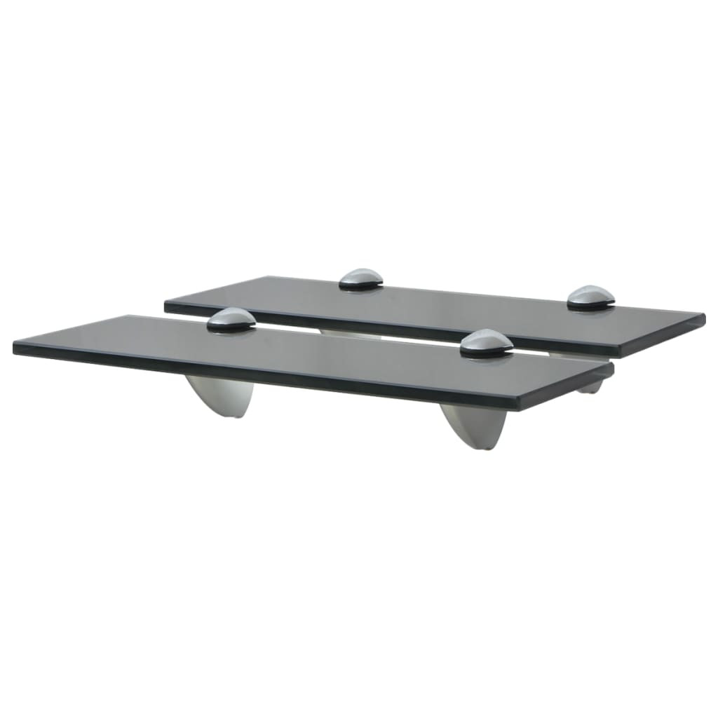 vidaXL Schweberegale 2 Stk. Glas 30x10 cm 8 mm