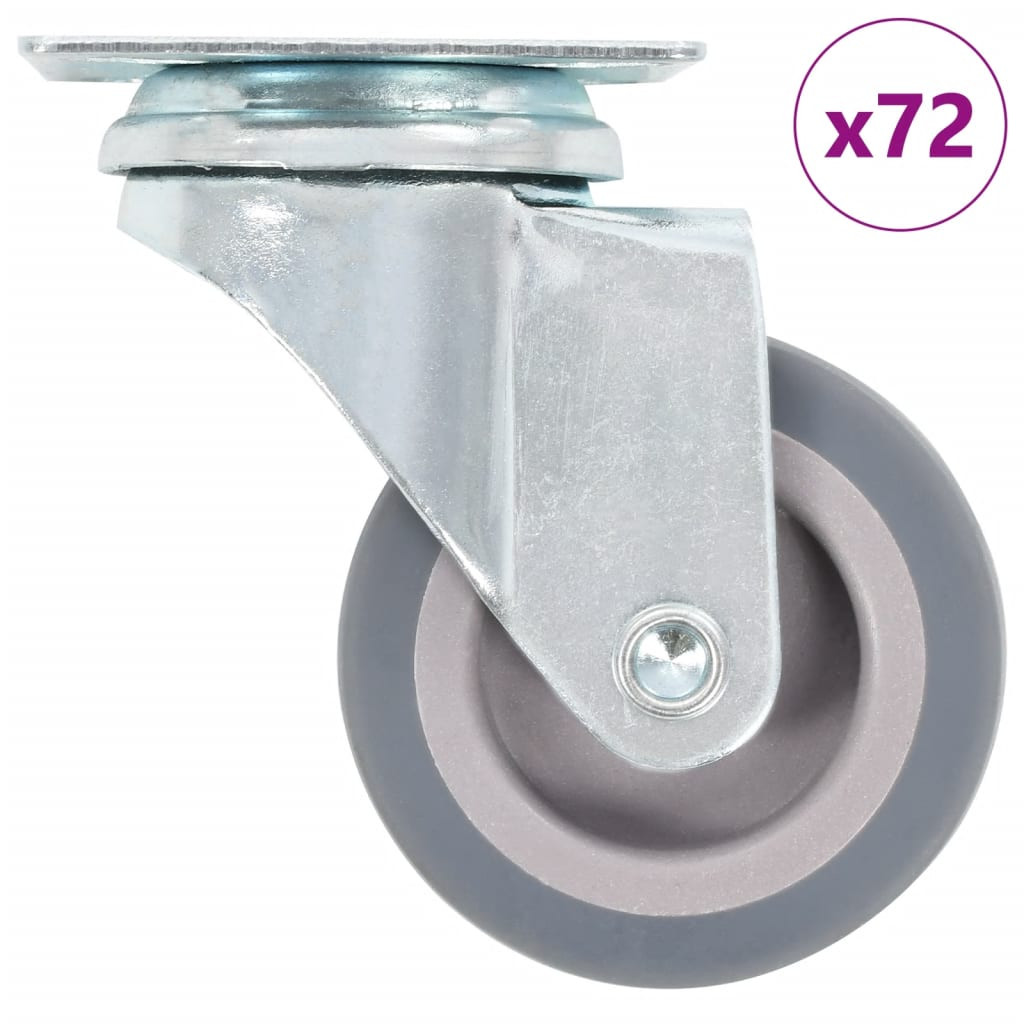 vidaXL 72 Stk. Lenkrollen 50 mm