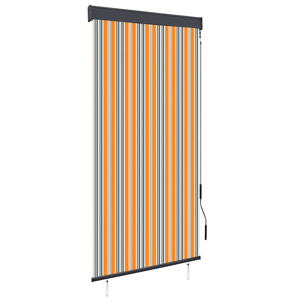 vidaXL Außenrollo 100 x 250 cm Gelb und Blau