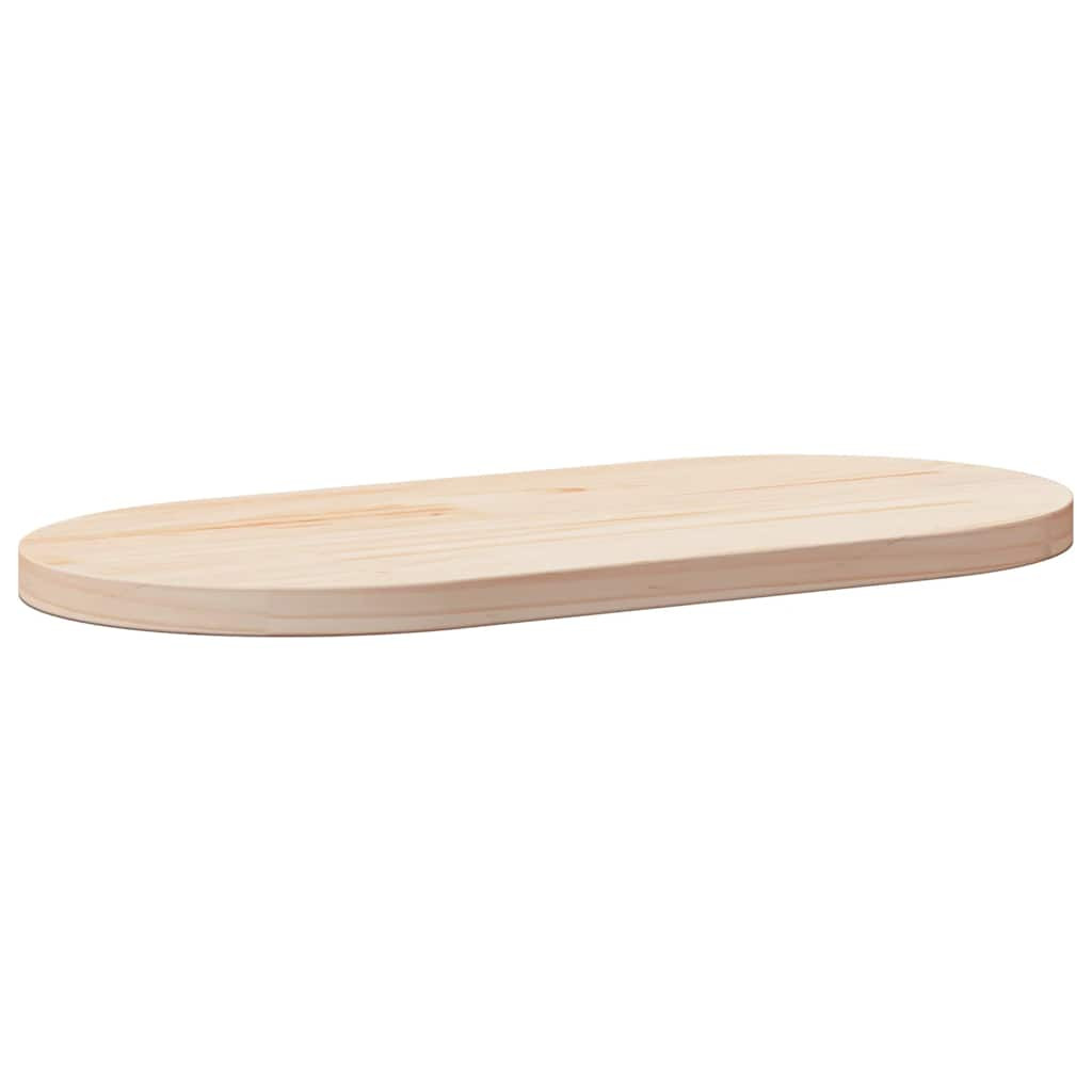 vidaXL Tischplatte 70x35x2,5 cm Massivholz Kiefer Oval