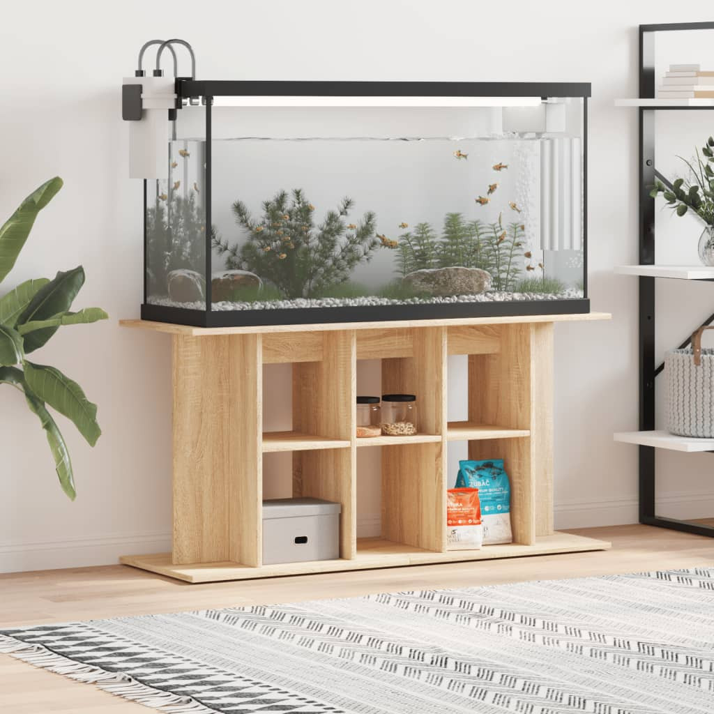 vidaXL Aquariumständer Sonoma-Eiche 120 x 40 x 60 cm Holzwerkstoff