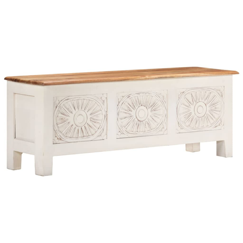 vidaXL Truhe 110x30x40 cm Massivholz Akazie