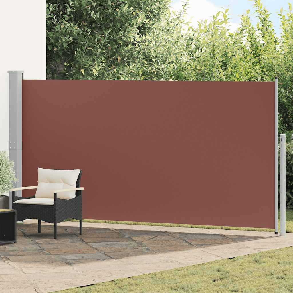 vidaXL Ausziehbare Seitenmarkise 160x500 cm Braun