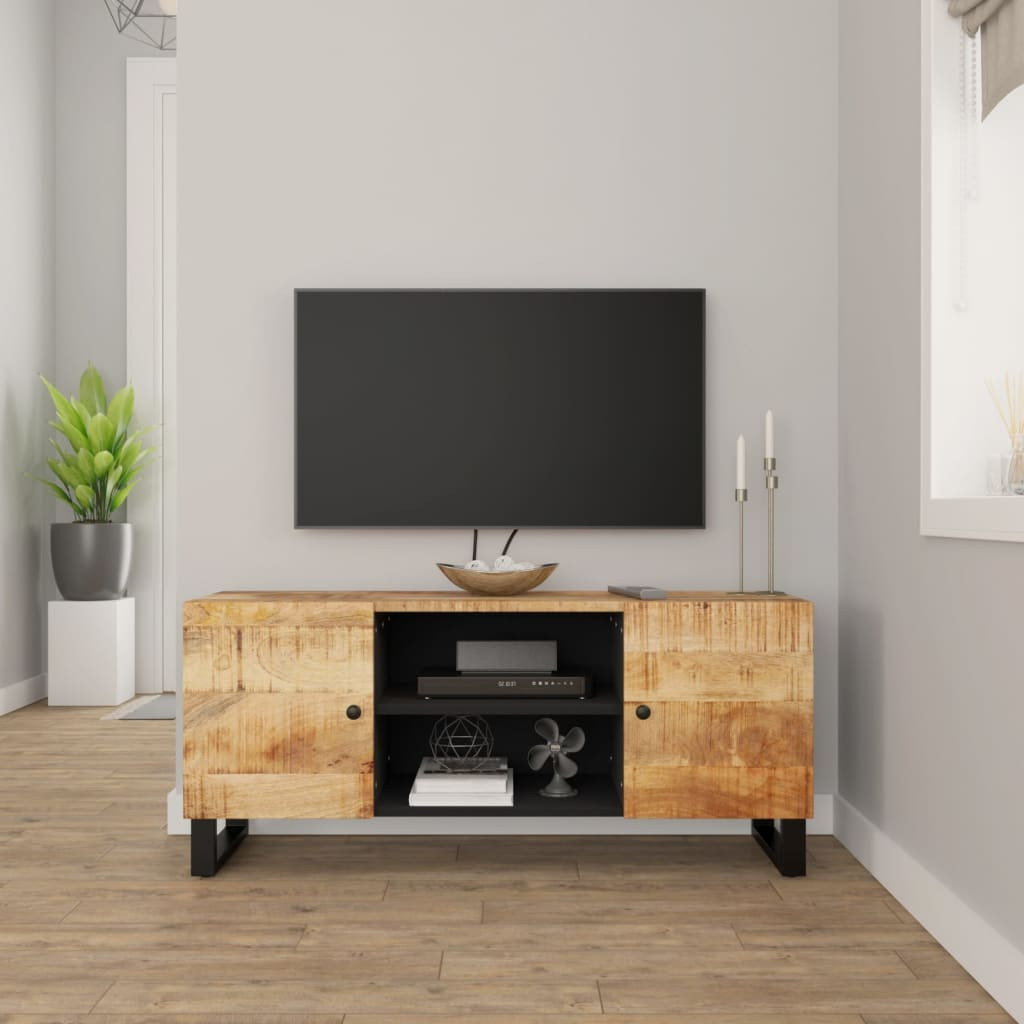 vidaXL TV-Schrank 105x33x46 cm Massivholz Mango