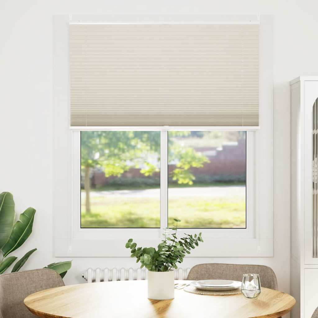 Plissee Faltrollo Rollo Plisseerollo 110x125cm Creme